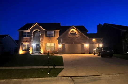 Superior landscape lighting installation in Foristell, MO.