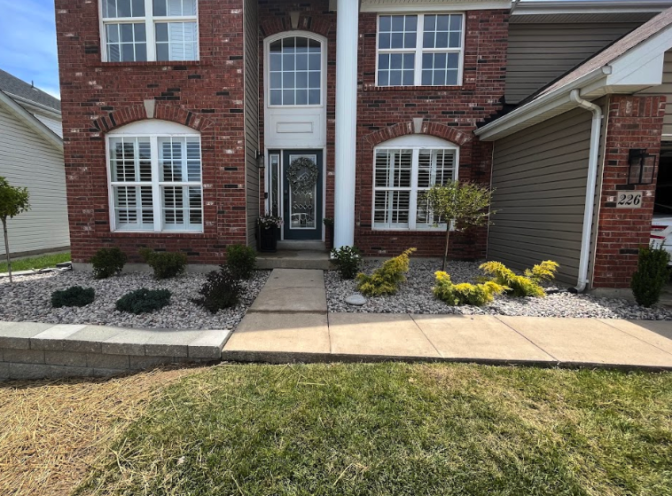 Hardscape installed by Precise Outdoors and Design.