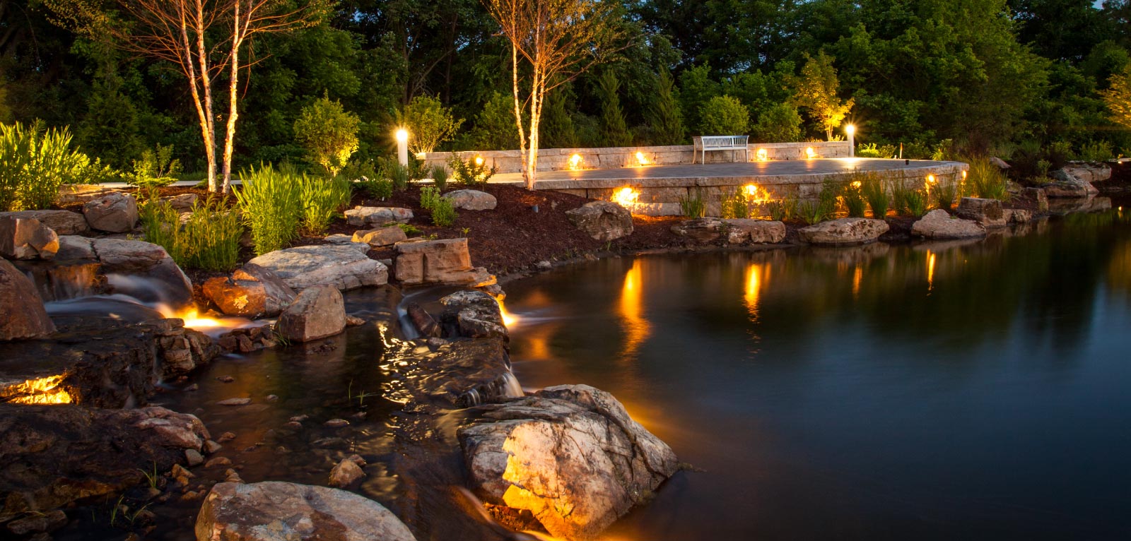 Landscape lighting in Wright City, MO.